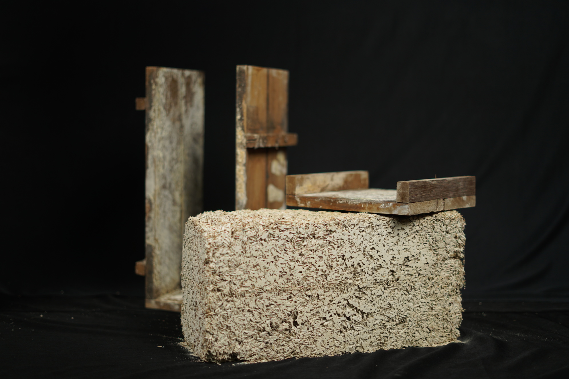 Textured wooden building materials
