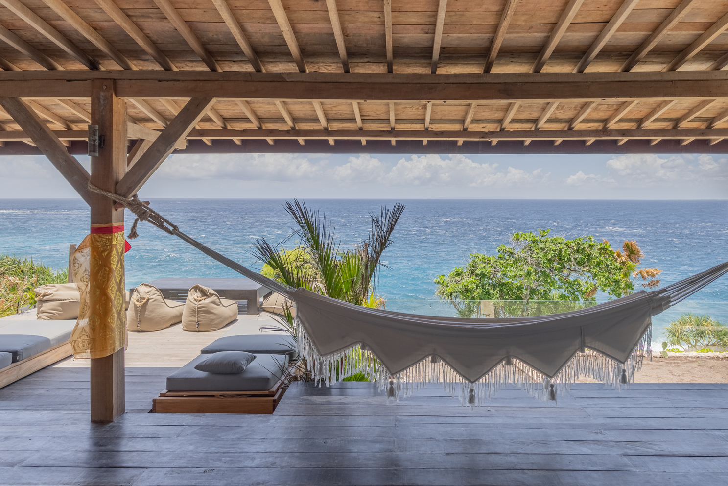 Hammock overlooking ocean view
